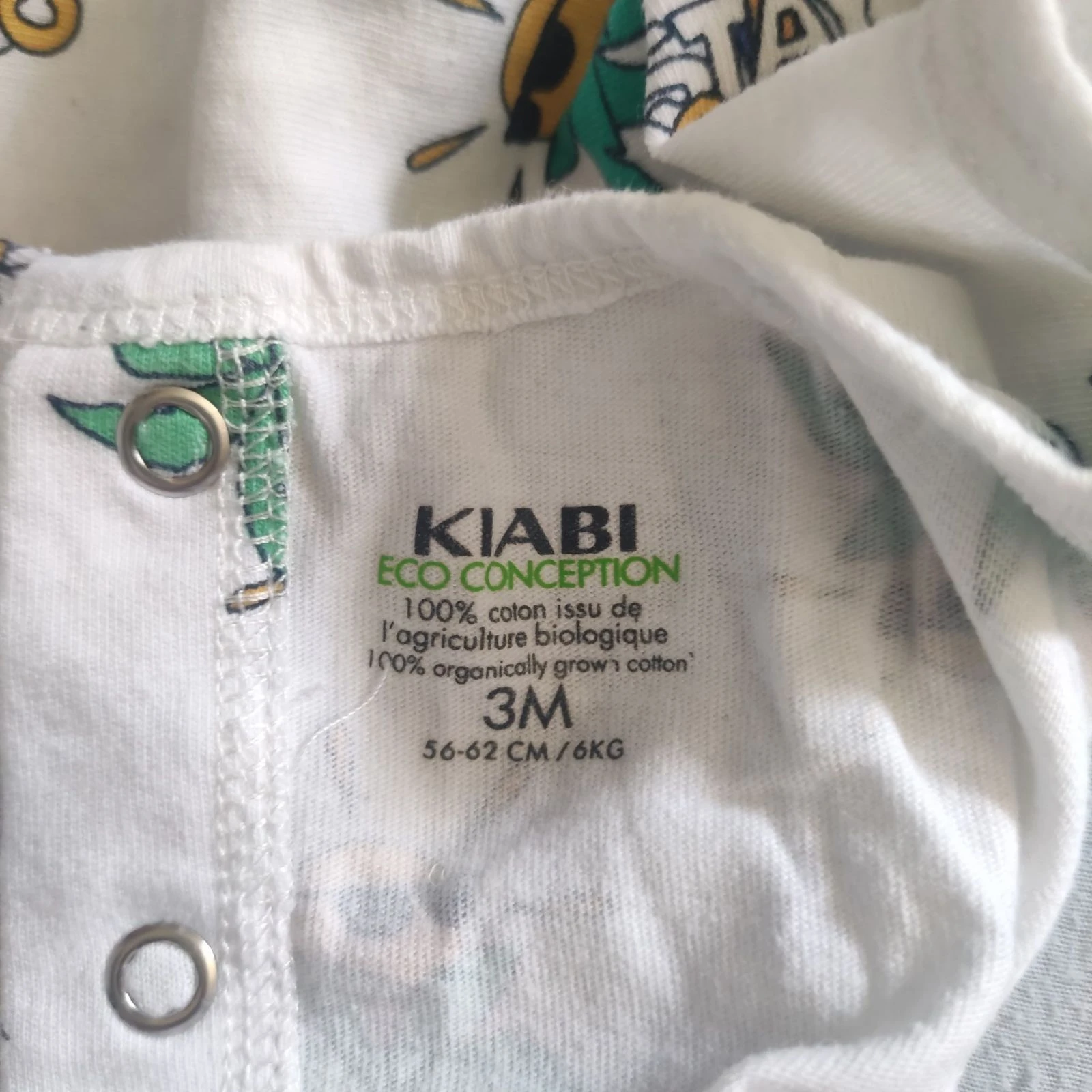 Pijama bebé | Kiabi | Muy buen estado | Blanco | 3 meses – photo 3
